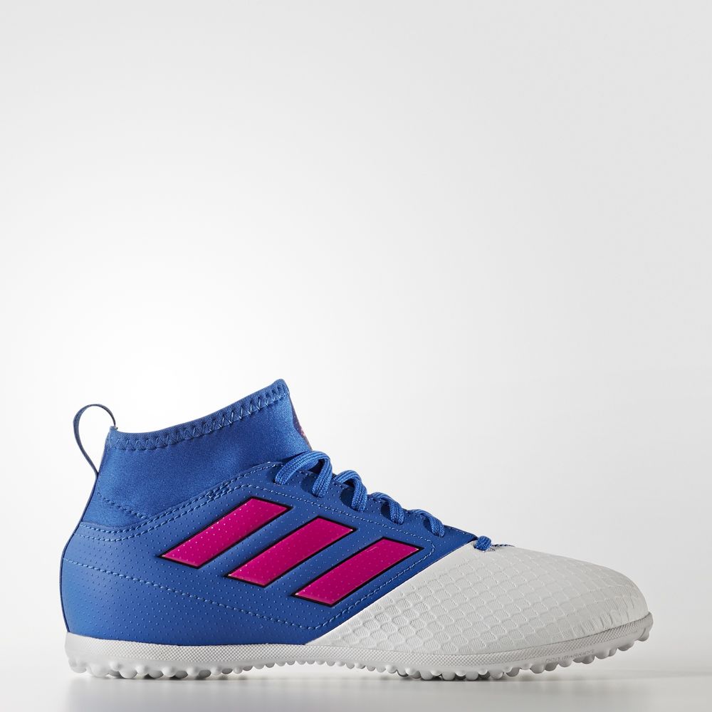 Adidas Ace 17.3 Primemesh Turf - ποδοσφαιρικα παπουτσια για αγορια - Μπλε/Ροζ/Ασπρα,Μέγεθος: EU 27 –